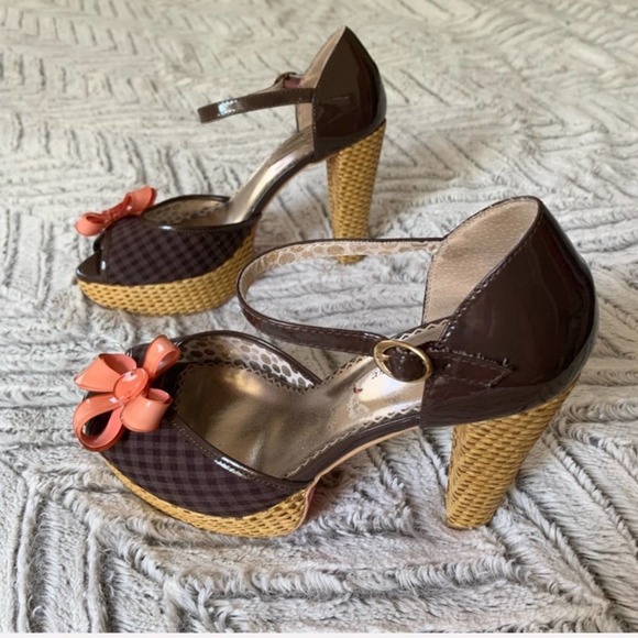 POETIC LICENCE Peep-Toe Platform Heel Sandals 6 - Picture 4 of 8